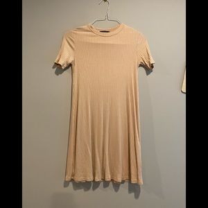 Nude Shirt Dress